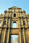 Macau, China: Ruins of St. Paul's - Church of the Mother of God - granite faade, divided into five levels, following the concept of divine ascension - photo by M.Torres