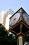 Macau, China: public clock on Praia Grande Avenue - photo by M.Torres
