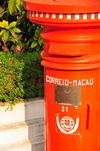 Macau, China: old Portuguese post box - Correio-Macau - photo by M.Torres