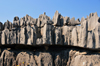 Tsingy de Bemaraha National Park, Mahajanga province, Madagascar: layers of rock - karst limestone formation - UNESCO World Heritage Site - photo by M.Torres
