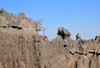 Tsingy de Bemaraha National Park, Mahajanga province, Madagascar: rugged relief - karst limestone formation - UNESCO World Heritage Site - photo by M.Torres