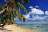 Vohilava, le Sainte Marie / Nosy Boraha, Analanjirofo region, Toamasina province, Madagascar: golden sand and turquoise water - beach scene - photo by M.Torres
