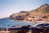 Madeira - Canial: fishing boats on the harbour / barcos de pesca artesanal - photo by M.Durruti
