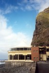 Madeira - Sao Vicente:  restaurant under the cliff / restaurante sob a falsia - photo by M.Durruti