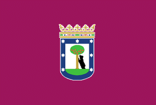 flag of Madrid - bandera - Madri - Madride - Spain / Espaa