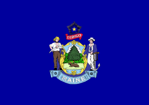 Maine state flag - United States of America / Estados Unidos / Etats Unis / EE.UU / EUA / USA