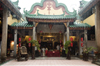 Kuala Lumpur, Malaysia: courtyard of Chan She Shu Yuen Temple in rain - photo by J.Pemberton