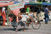 Malaysia - Johor Baharu: rickshaw with heavy load (photo by S.Lovegrove)