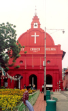 Malaysia - Malacca / Melaka / MKZ : red church on Jalan Kota - Dutch Square or Red Square (photo by M.Torres)