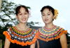Malaysia - Sarawak Cultural Village - Borneo: Women in traditional Iban (Dayak / Dajak) costume (photo by Rod Eime)