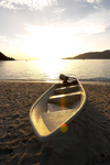 Malaysia - Pulau Perhentian / Perhentian Island: boat on a deserted beach (photo by Jez Tryner)
