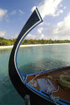Maldives Dhoni bow, Four Seasons resort, Kuda Huraa (photo by B.Cain)