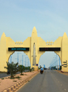 Bamako, Mali: Bamako city gates on the airport road - Neo-Sudanic Architecture - photo by M.Torres