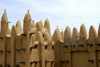 Djenn cercle, Mopti Region, Mali: walls of a mud brick Mosque in a village outside Djenne - built with of sun-baked mud bricks called 'ferey' a mud based mortar - photo by J.Pemberton