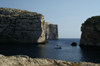 Malta - Gozo: Dwejra bay - yacht (photo by  A.Ferrari )