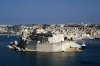 Malta: Vittoriosa / Birgu, Fort St Angelo - seen from La Valletta across the Grand Harbour (photo by A.Ferrari)