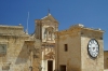 Gozo / Ghawdex:  Victoria / Rabat - clock tower and St Mary's Cathedral (photo by  A.Ferrari )