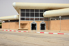 Nouakchott, Mauritania: Nouakchott International Airport, air side - entrance to the main terminal building - Aroport de Nouakchott - photo by M.Torres