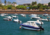 Mamoudzou, Grande-Terre / Mahore, Mayotte: small boats moored along Adrian Souli avenue - Corniche - photo by M.Torres