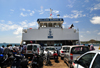 Dzaoudzi, Petite-Terre, Mayotte: on the the ferry to Mamoudzou - STM's Salama Djema II - photo by M.Torres