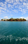Dzaoudzi, Petite-Terre, Mayotte: seen from the Ocean - Le Rocher, a rocky outcropping, once and islet - photo by M.Torres