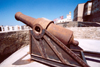 Melilla: 19th century coastal artillery, southern wall - Melilla la Vieja - gun / canon - photo by M.Torres