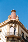 Melilla: art deco balcony II - Edificio Reconquista - arquitecto Enrique Nieto y Nieto - photo by M.Torres