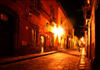 Mexico - San Miguel de Allende (Guanajuato): Cuna de Allende at night (photo by R.Ziff)