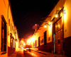 Mexico - San Miguel de Allende (Guanajuato): Calle Correo at night (photo by R.Ziff)