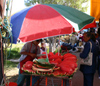 San Miguel de Allende (Guanajuato):  La Placita watermelon seller (photo by R.Ziff)