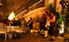 Mexico - San Miguel de Allende (Guanajuato): La Capilla restaurant - mariachi - Mexican musicians (photo by R.Ziff)