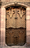 Mexico - San Miguel de Allende (Guanajuato): doors of Iglesia de la Concepcin - puertas (photo by R.Ziff)