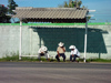 Mexico - Tabasco: old cowboys waiting for the bus (photo by A.Caudron)