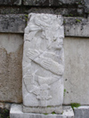 Mexico - Chiapas - Palenque (Chiapas): stele - Unesco world heritage site  (photo by A.Caudron)