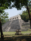 Mexico - Palenque (Chiapas): Mayan pyramid - Temple of the Inscriptions above the tomb of Pakal the Great - Unesco world heritage site  (photo by A.Caudron)