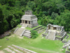 Mexico - Chiapas - Palenque (Chiapas): left, Temple Of The Sun, right Temple 14 / XIV - Unesco world heritage site (photo by A.Caudron)