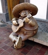 24  Mexico - Jalisco state - san pedro tlaquepaque - mariachi statue - photo by G.Frysinger