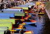 Xochimilco, DF: canals, all that's left of the extensive chinampas - chalupa boats - UNESCO World Heritage site - photo by Y.Baby