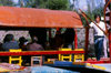 Xochimilco, DF: chalupas and Mexican gondolier - photo by Y.Baby