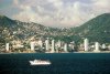 Mexico - Acapulco / ACA (Guerrero state): skyline seen from the sea - photo by D.Smith