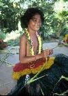 Micronesia - Yap: a dancer poses