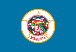 Minnesota state flag - motto: L'Etoile du nord - United States of America / Estados Unidos / Etats Unis / EE.UU / EUA / USA