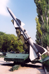 Chisinau / Kishinev, Moldova: S300 anti-aircraft missile - open air military exhibition - photo by M.Torres