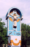 Moldova / Moldavia - Ivancea: naive Christ - photo by M.Torres