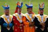 Ulan Bator / Ulaanbaatar, Mongolia: Naadam festival - singers at the opening ceremony - photo by A.Ferrari