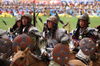 Ulan Bator / Ulaanbaatar, Mongolia: Naadam festival - opening ceremony - return of the Mongolian horde - cavalry - photo by A.Ferrari