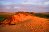 Khustain Nuruu National Park, Tov province, Mongolia: sand dune in the evening light - photo by A.Ferrari