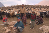 Mongolia - Khentii province: family - shearing sheep - photo by A.Summers