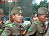 Mongolia - Ulan Bator / Ulaanbaatar: army - Mongolian soldiers on parade - AK-47 (photo by P.Artus)