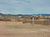 Mongolia - Burgun, Bayan-lgiy Aymag: Simple wooden houses surrounded by stockades - photo by P.Artus